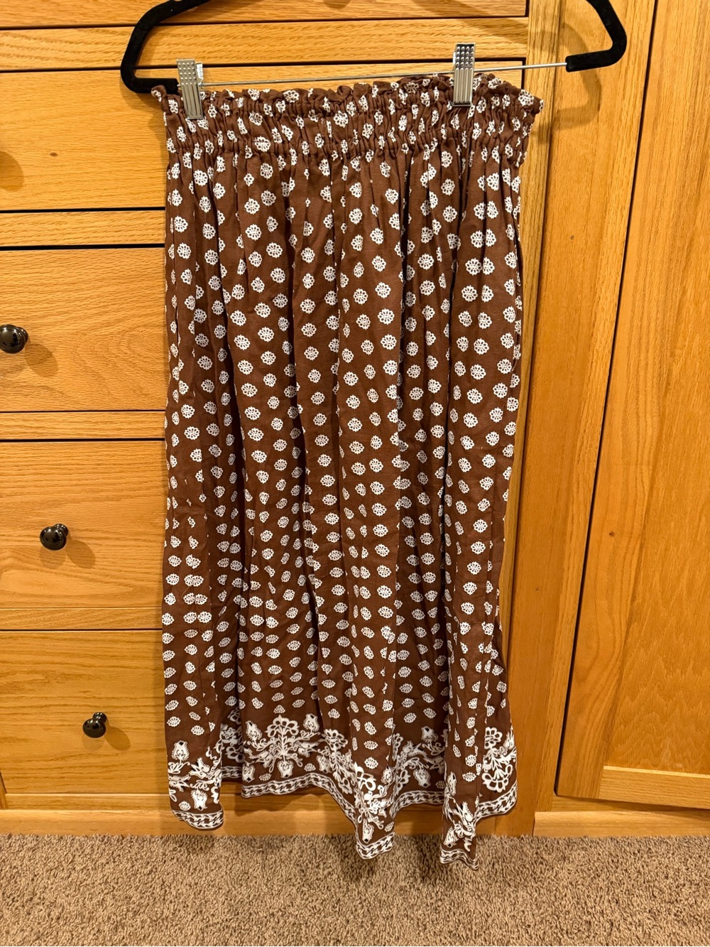 Max Studio London Brown Maxi Skirt